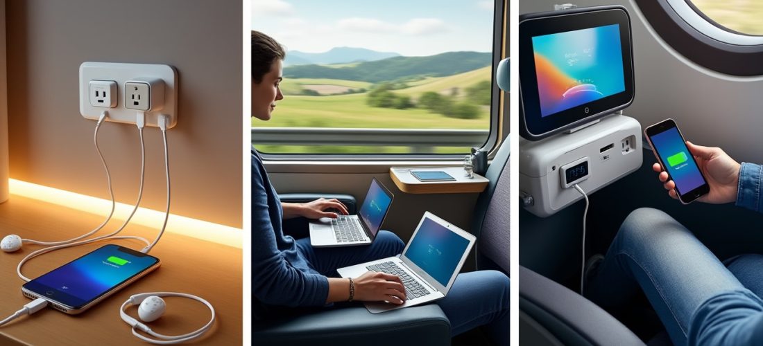 découvrez les types de prises et les puissances disponibles pour recharger vos appareils à l'hôtel, en train ou en avion, afin d'assurer une connexion optimale partout lors de vos déplacements.
